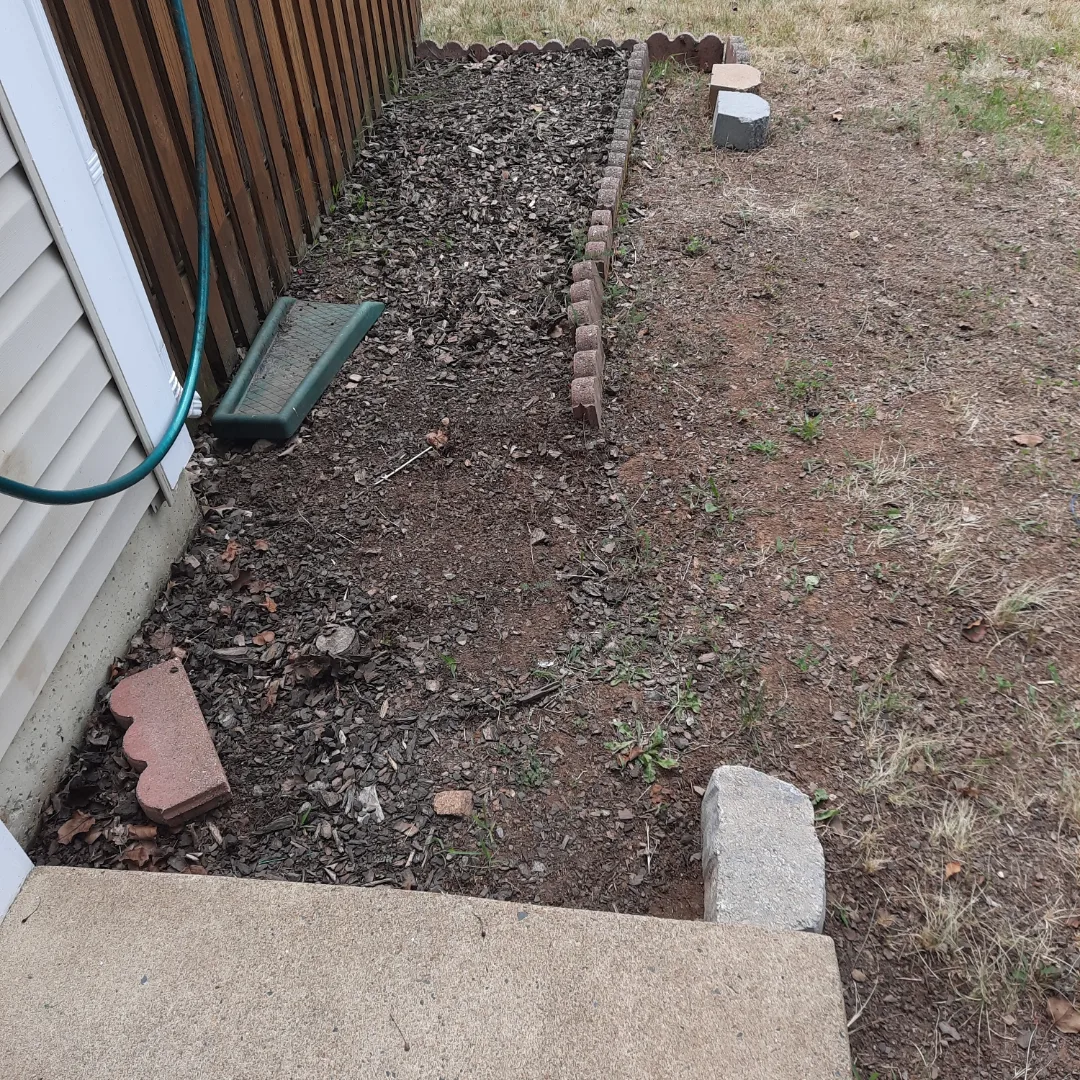 Before (alternate) - townhouse wall