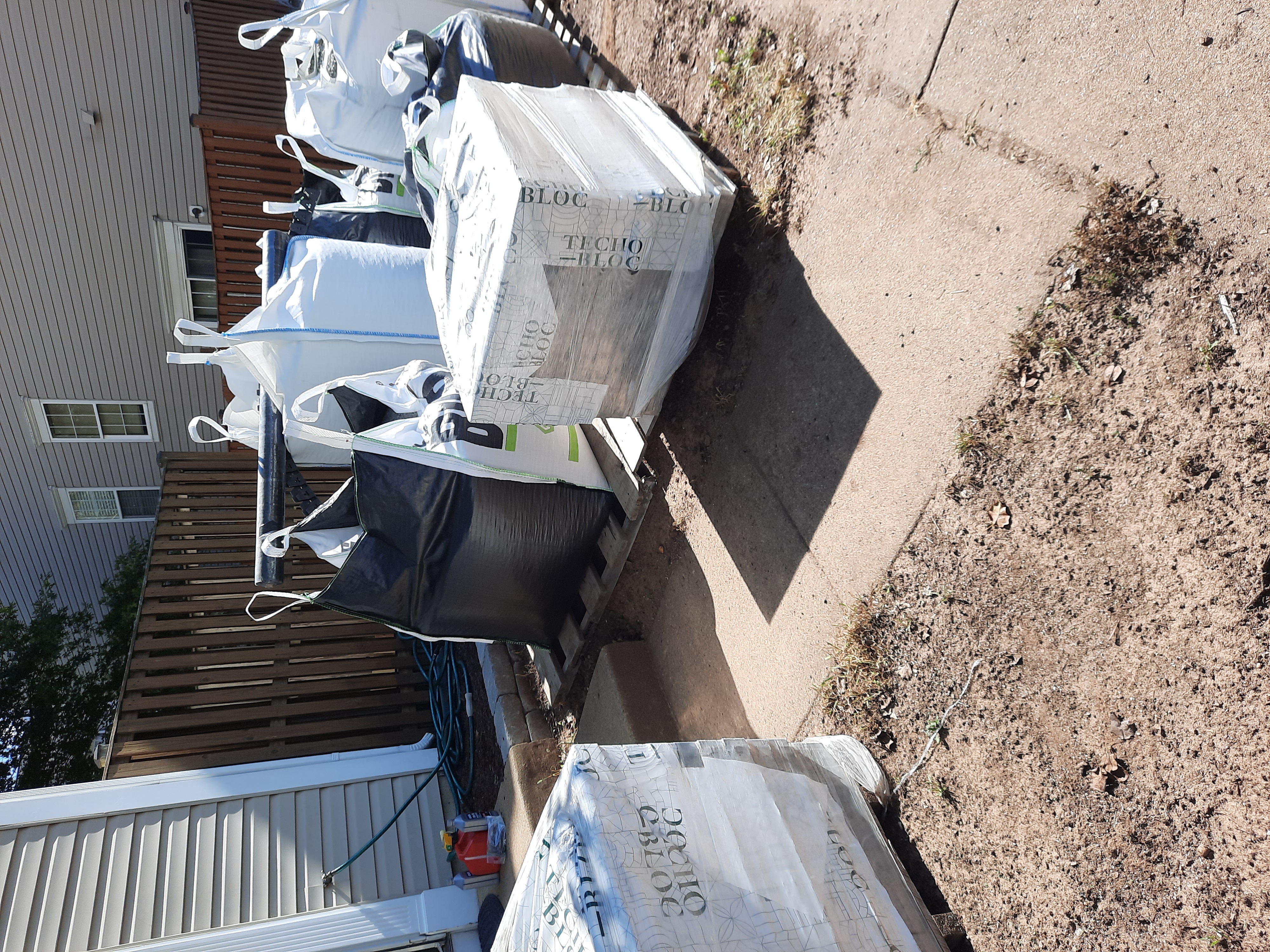 Materials - townhouse patio