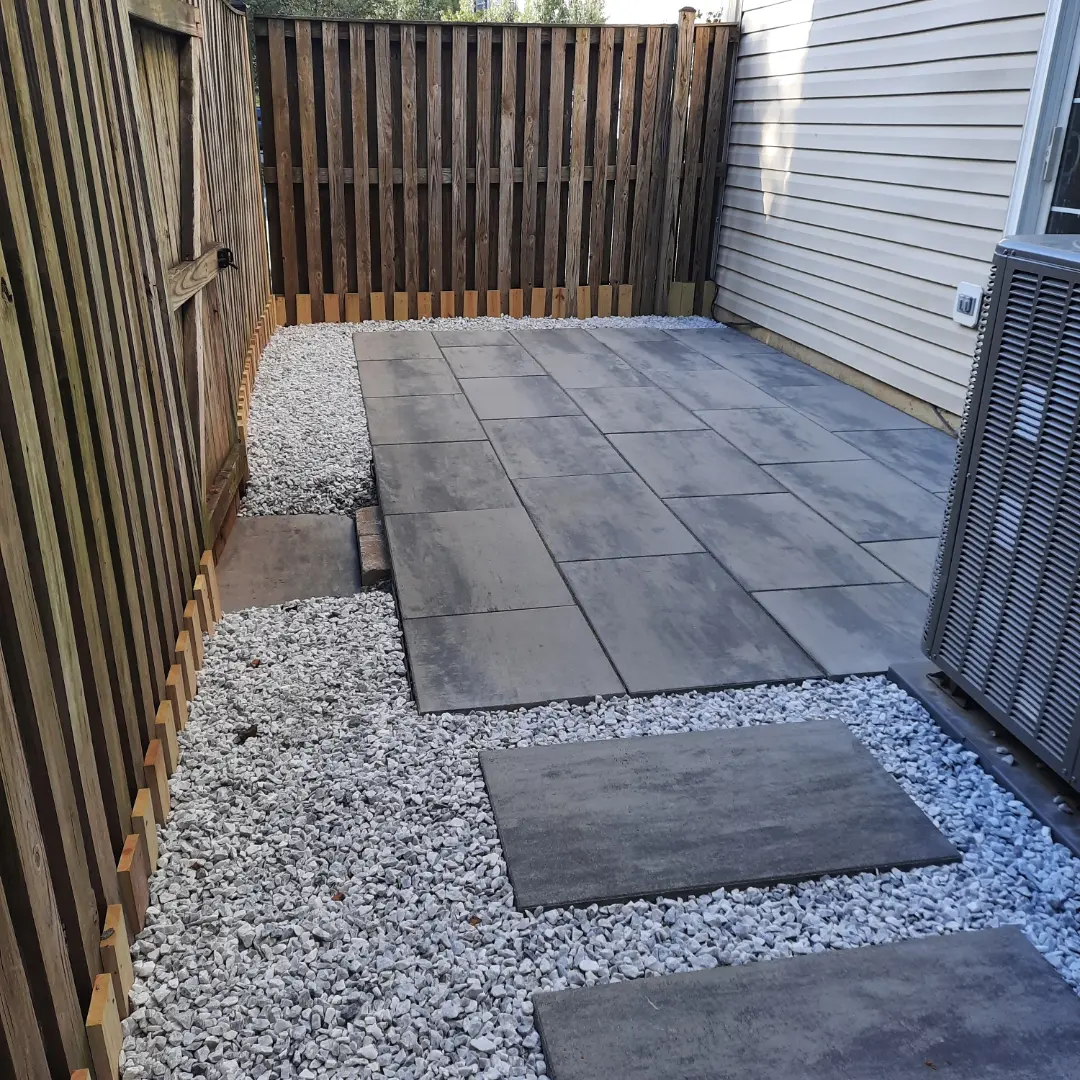 After (alternate) - townhouse patio