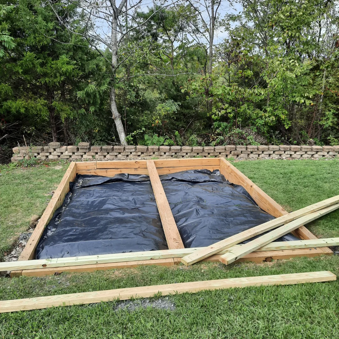 Foundation (alternate) - mom's shed