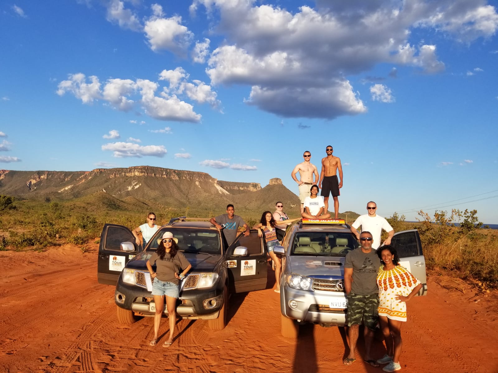 Family pic of Jalapão adventure in Tocantins, Brazil