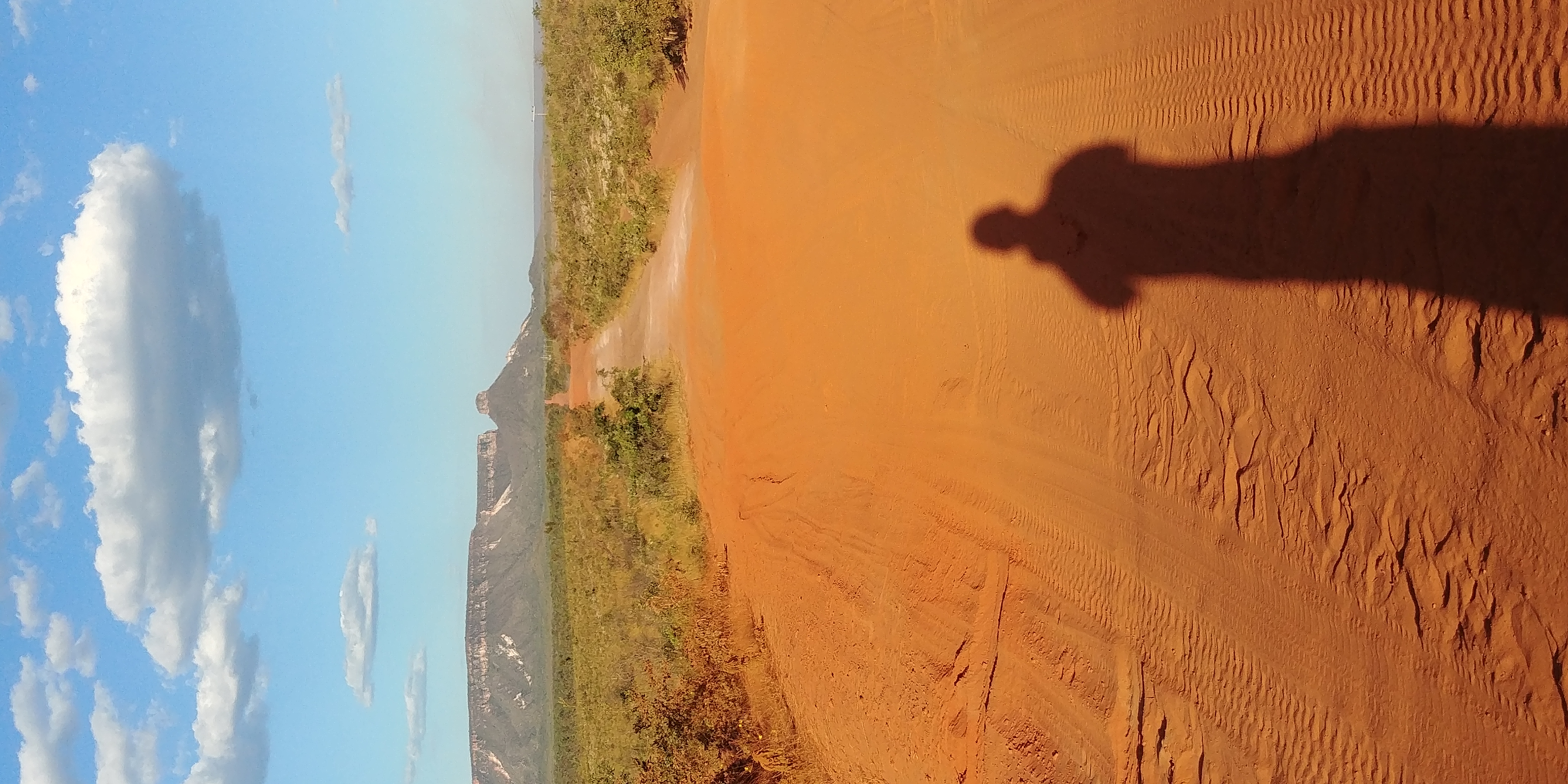 Long dirt road stretching through Jalapão