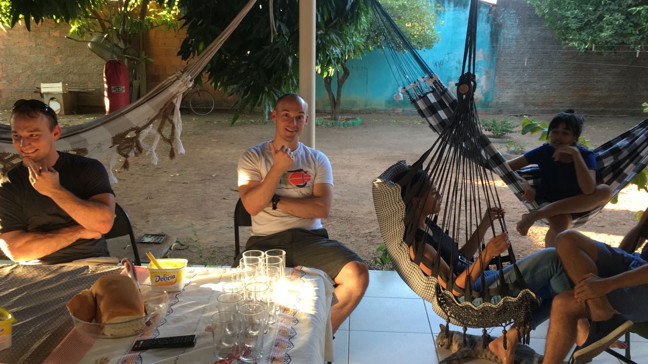 Spending time with family at our in-laws' home in Tocantins