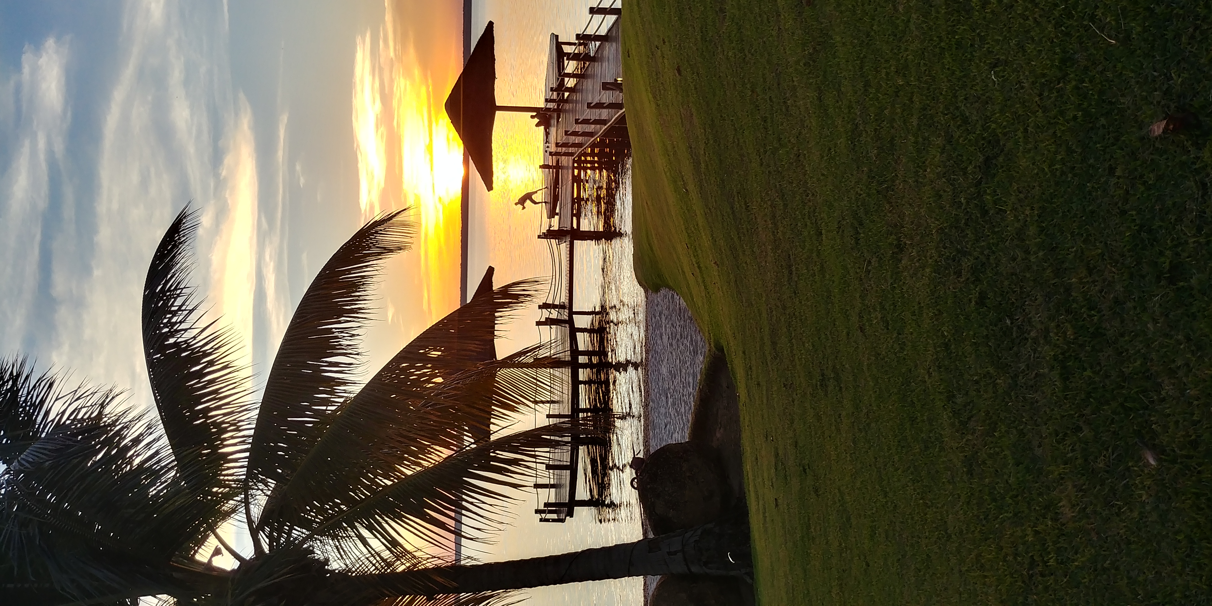 Sunset over the water at Caribe Residence and Resort in Palmas