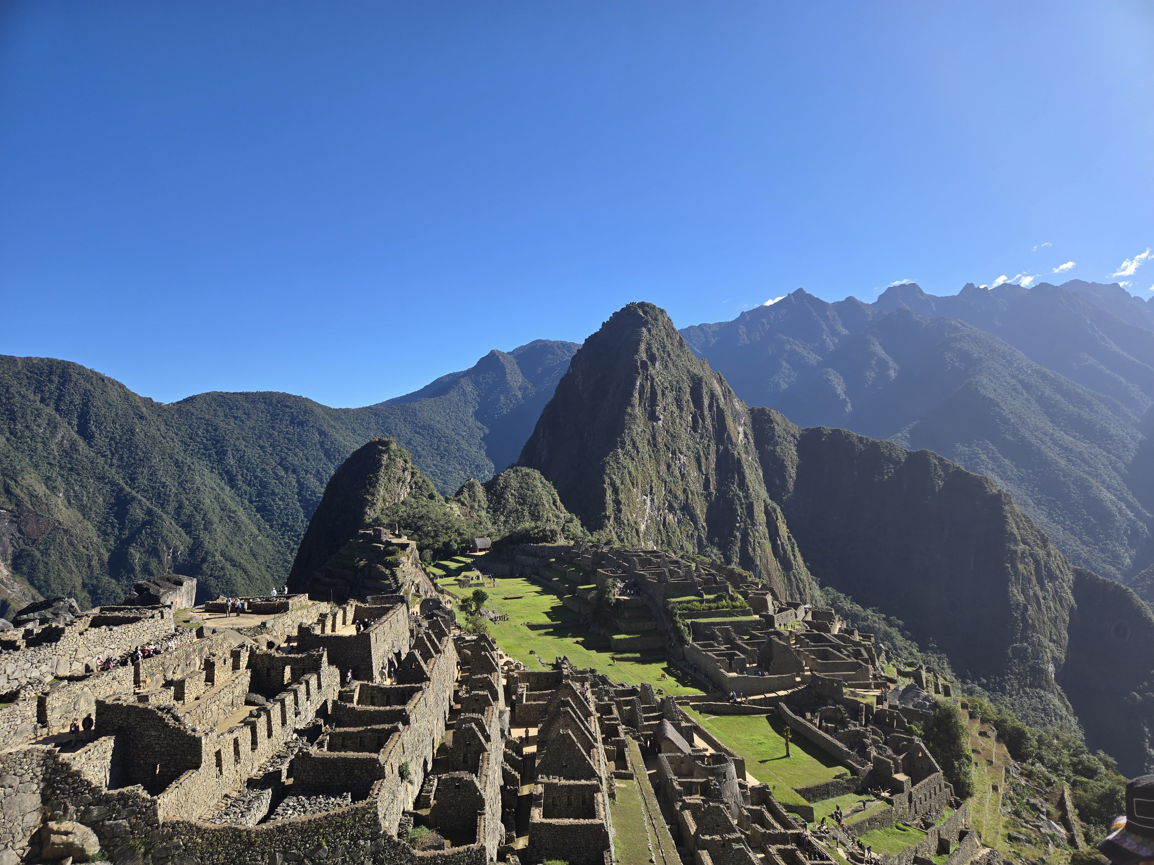 Machu Picchu surrounded by the mountains of Peru