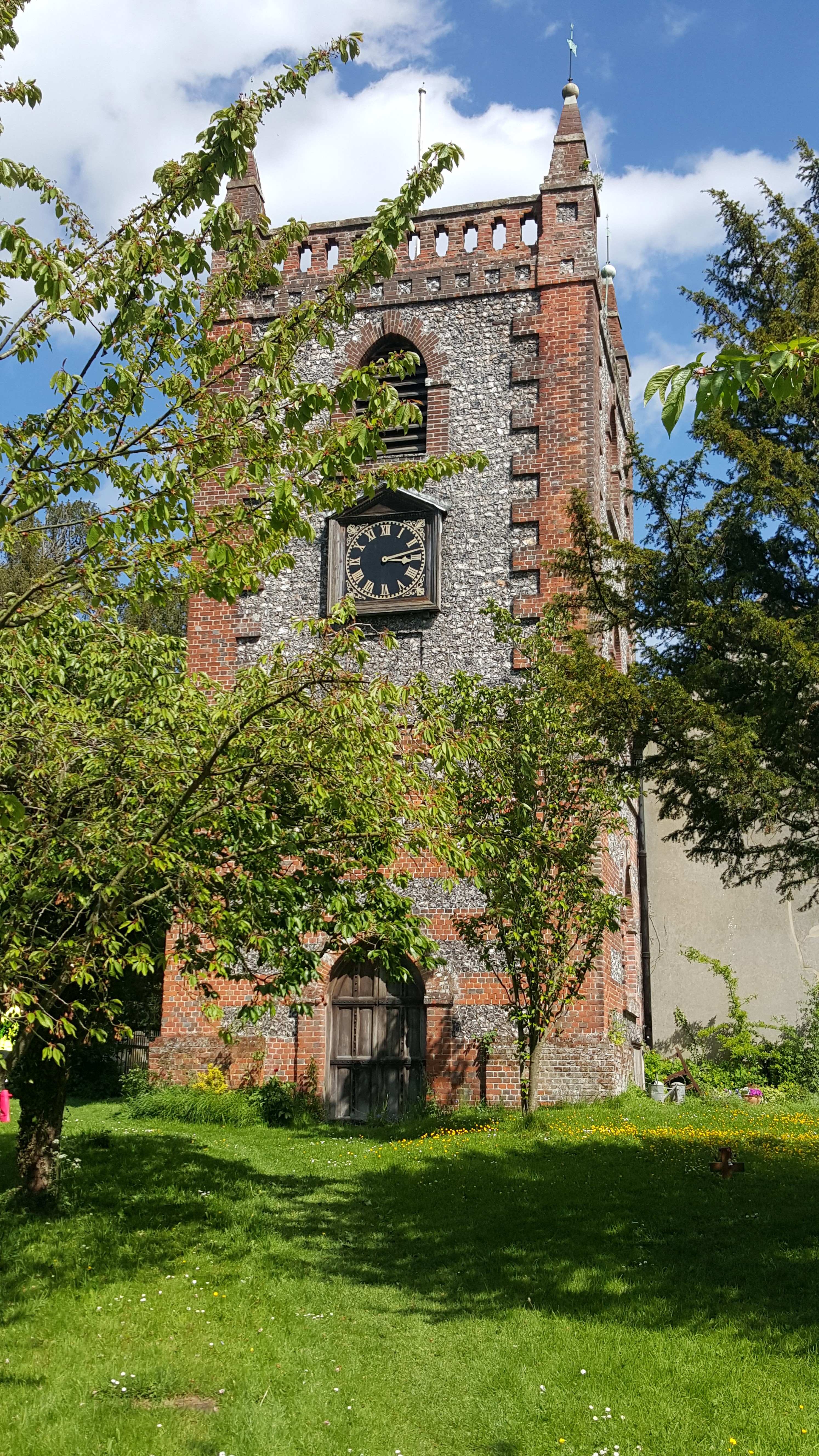 Historic church surrounded by the English countryside