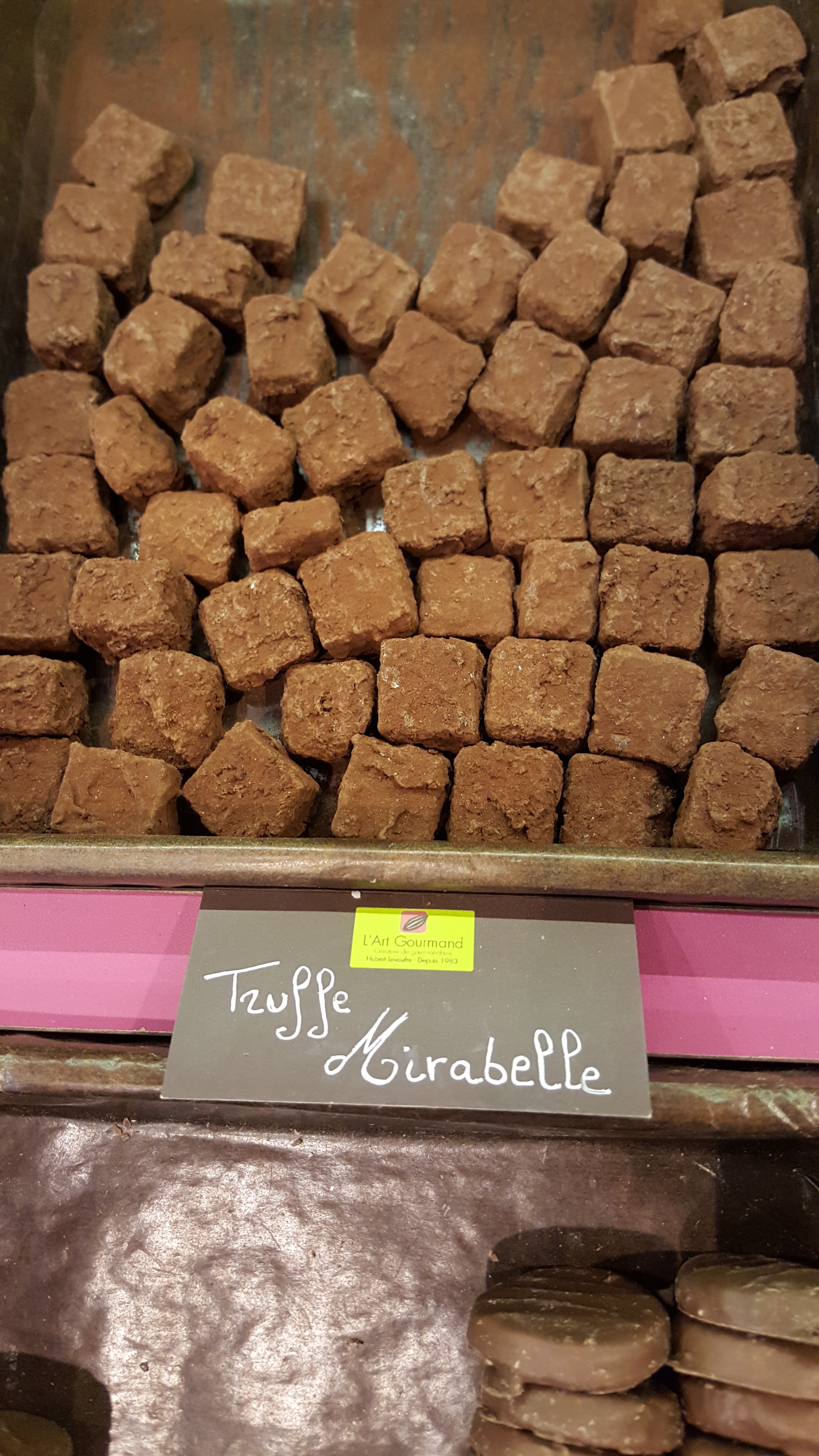 Chocolate truffles eaten while visiting Carcassonne