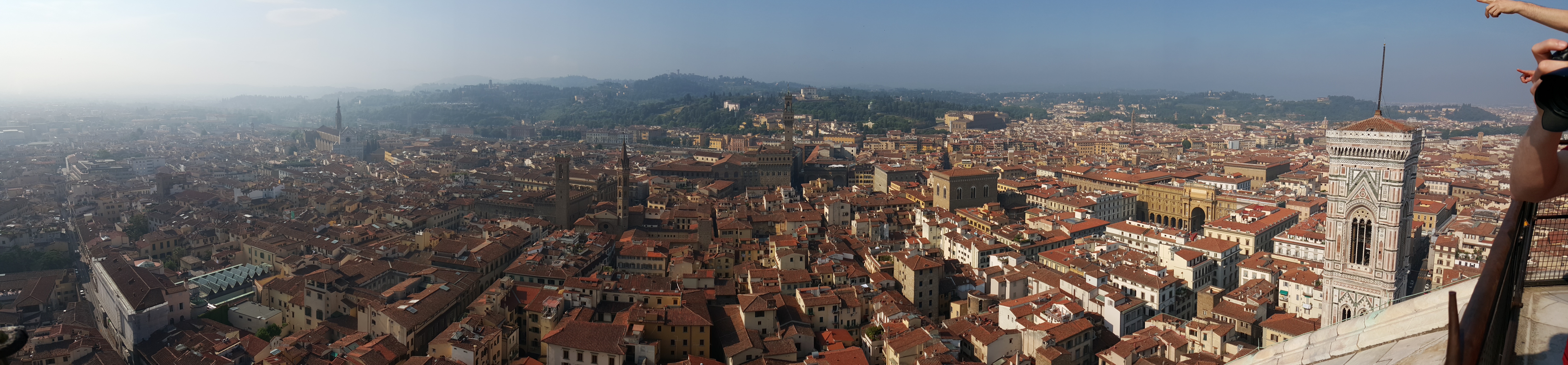 Panoramic view across Florence