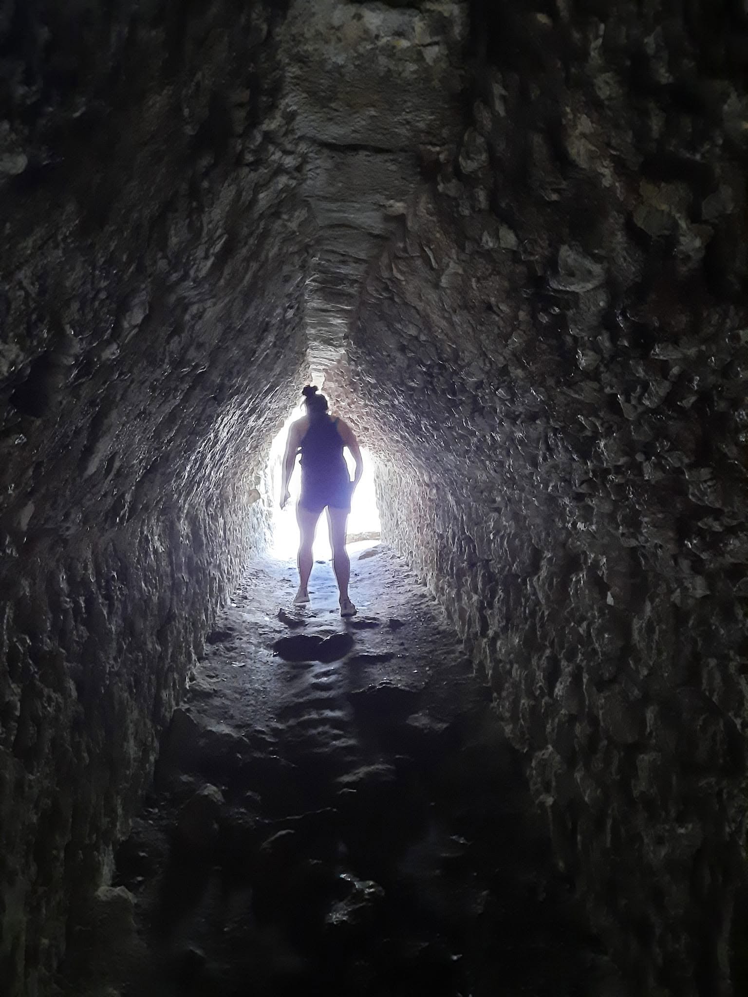 Stone passageway within an ancient ruin